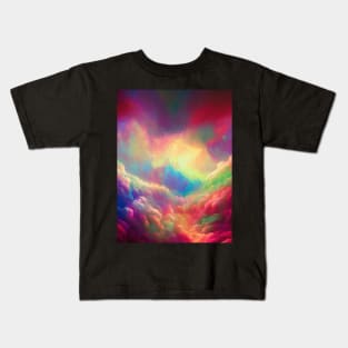 Multicolored Clouds Kids T-Shirt